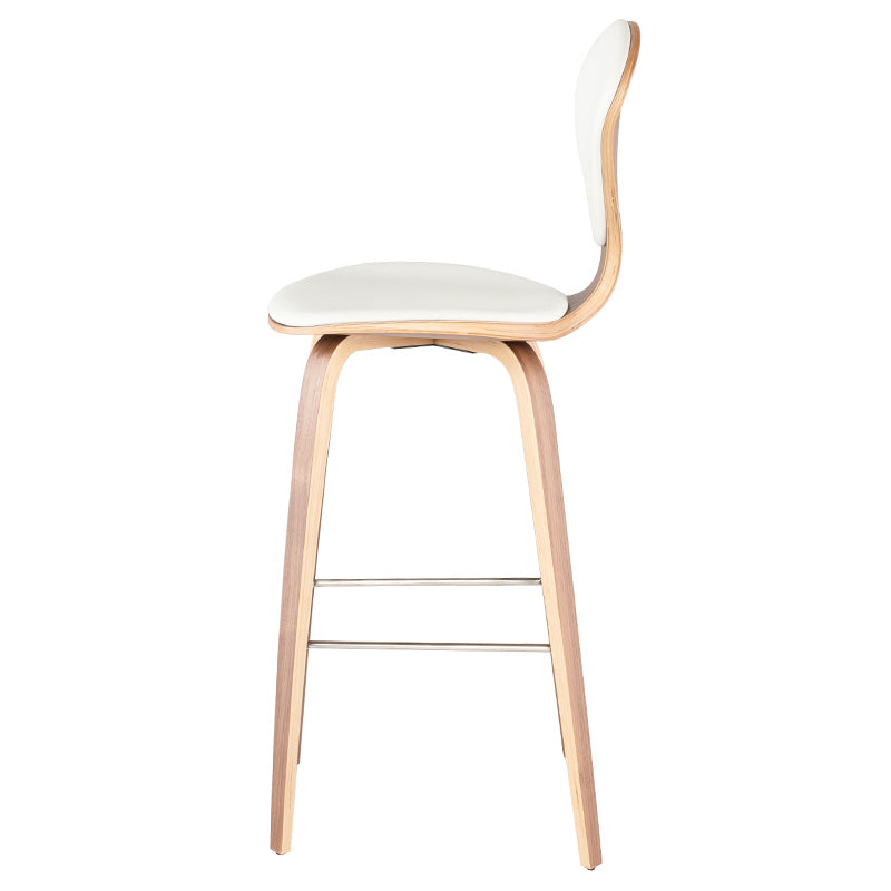 Nuevo - HGEM792 - Bar Stool - Satine - White