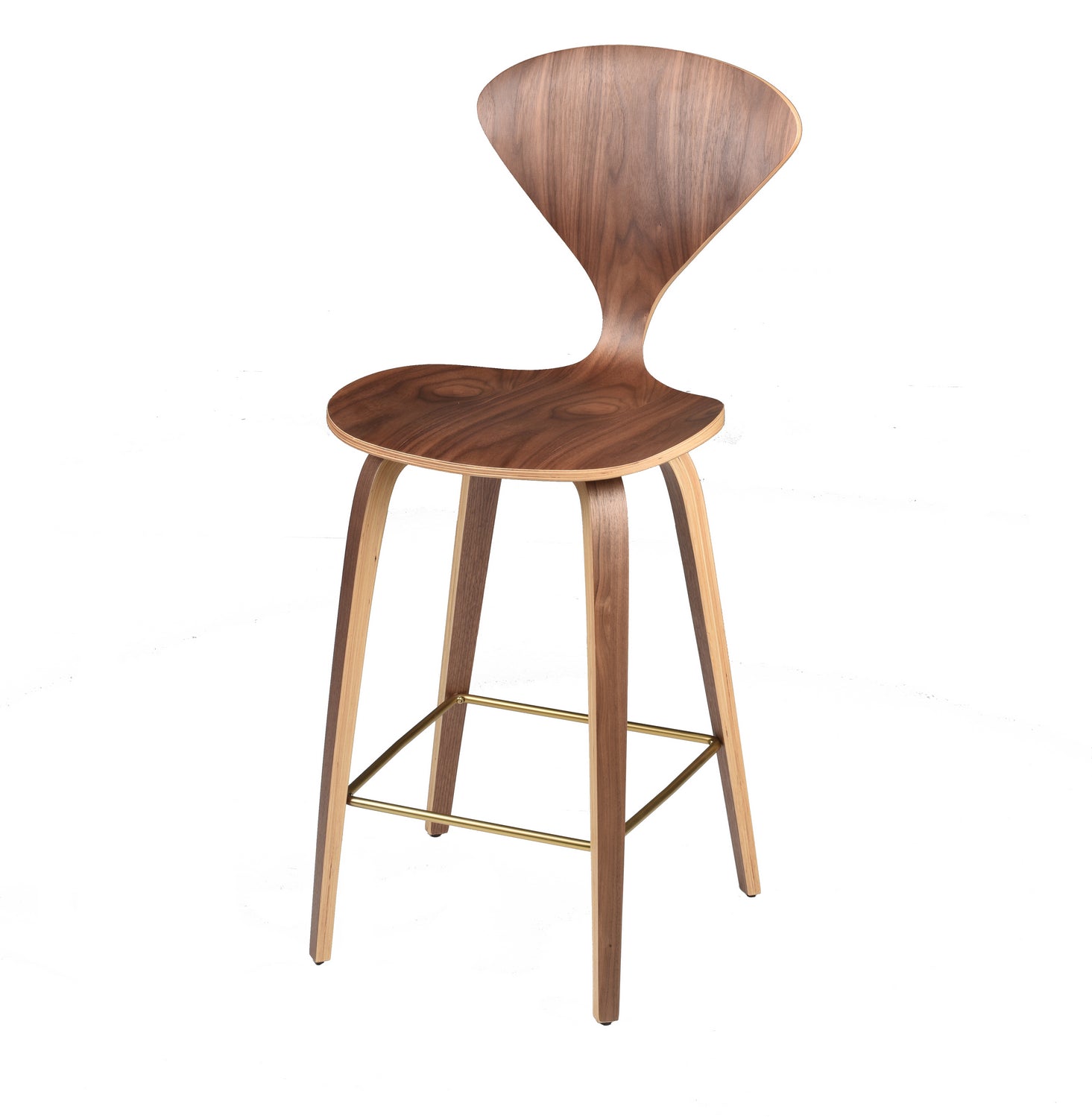 Nuevo - HGEM795 - Counter Stool - Satine - Walnut