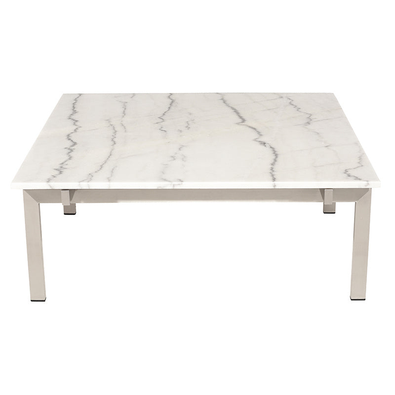 Nuevo - HGNA118 - Coffee Table - Louve - White