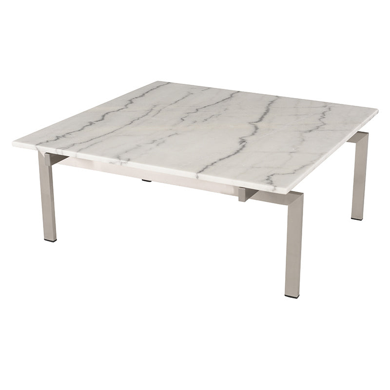 Nuevo - HGNA118 - Coffee Table - Louve - White