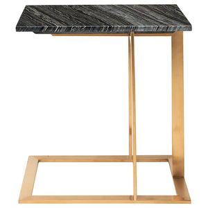 Nuevo - HGNA287 - Side Table - Dell - Black Wood Vein