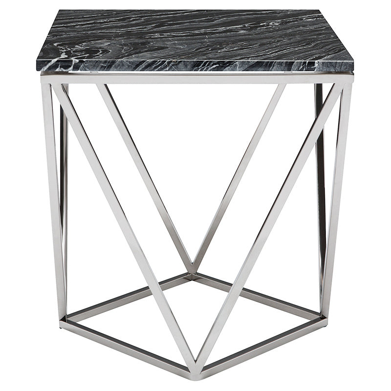 Nuevo - HGNA300 - Side Table - Jasmine - Black Wood Vein