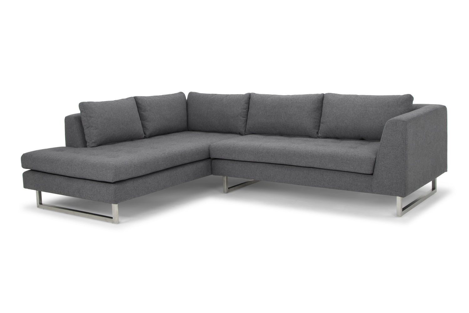 Nuevo - HGSC268 - Sectional - Janis - Shale Grey