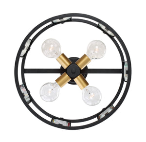 Nuvo Lighting - 60-6413 - Four Light Semi-Flush Mount - Payne - Midnight Bronze