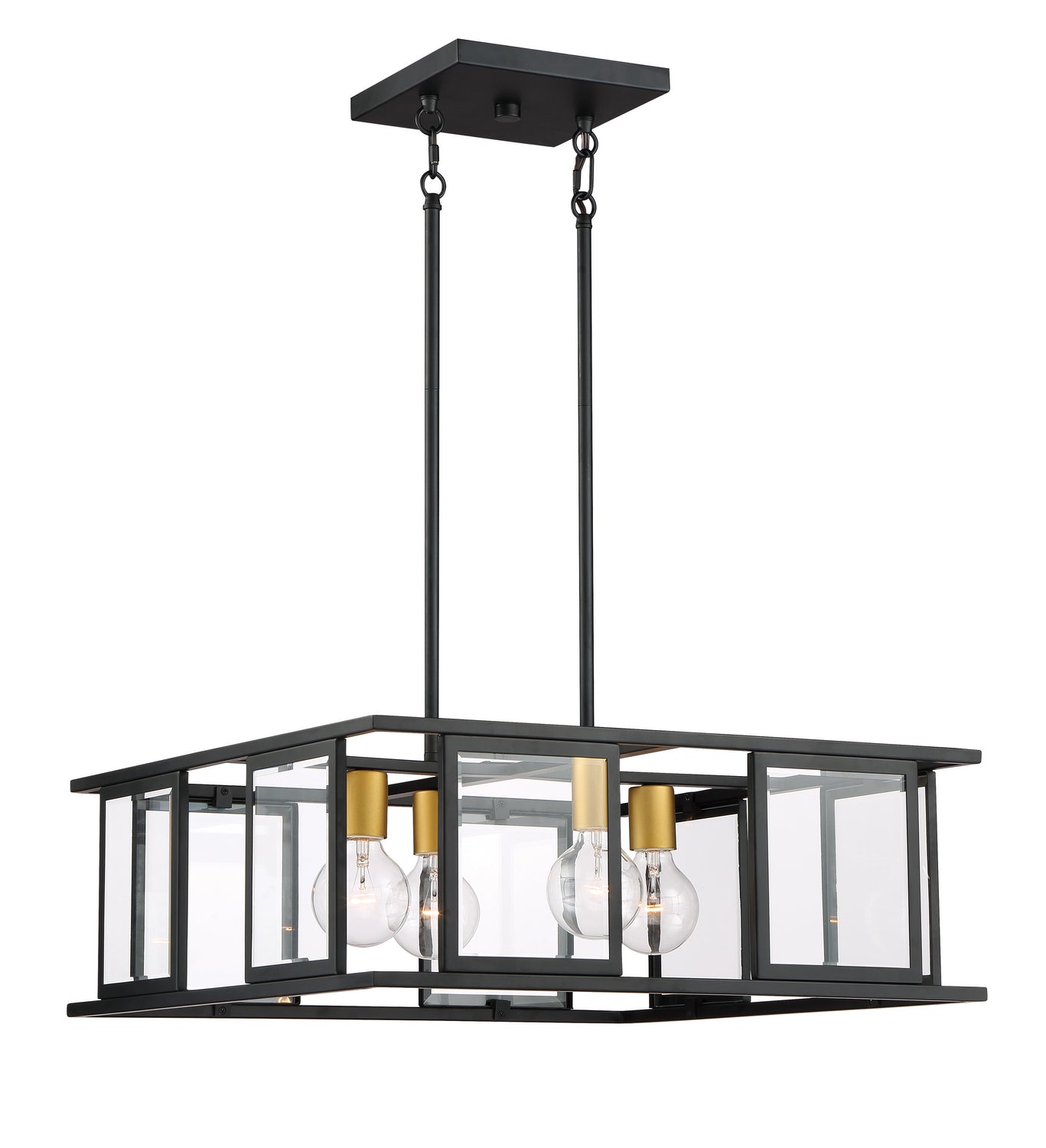 Nuvo Lighting - 60-6414 - Four Light Pendant - Payne - Midnight Bronze