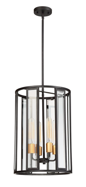 Nuvo Lighting - 60-6415 - Four Light Foyer Pendant - Payne - Midnight Bronze