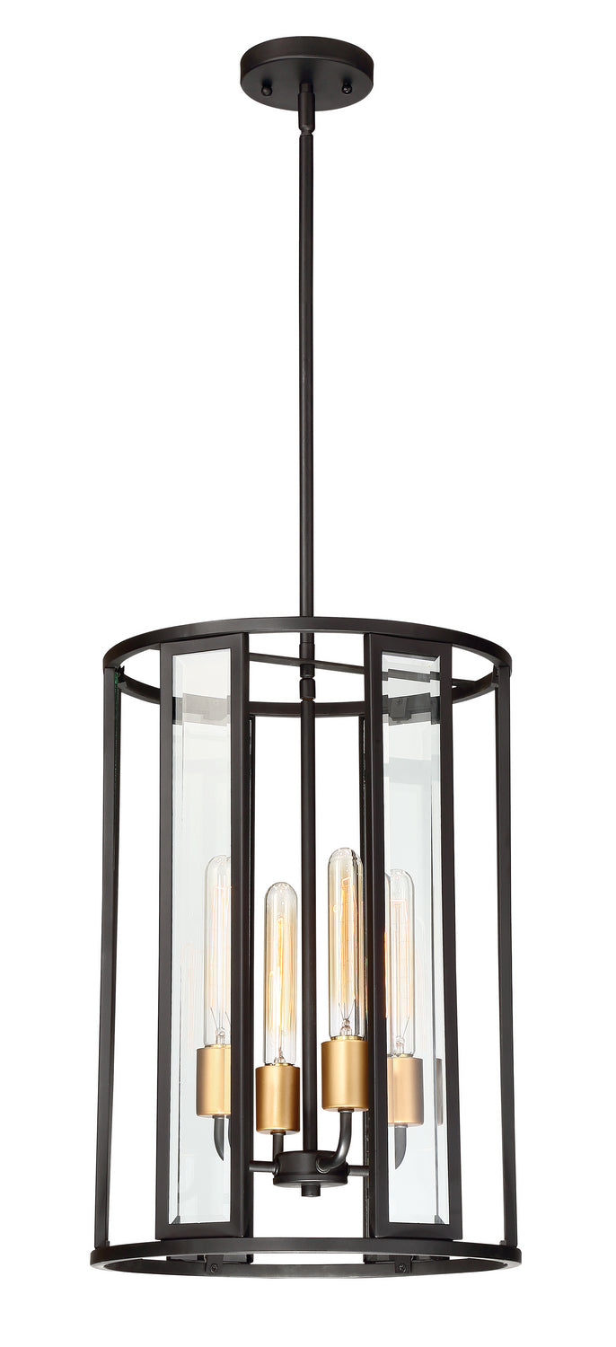 Nuvo Lighting - 60-6415 - Four Light Foyer Pendant - Payne - Midnight Bronze