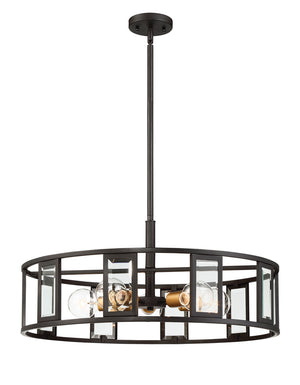 Nuvo Lighting - 60-6416 - Five Light Pendant - Payne - Midnight Bronze