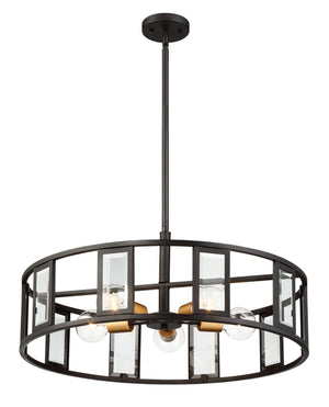 Nuvo Lighting - 60-6416 - Five Light Pendant - Payne - Midnight Bronze