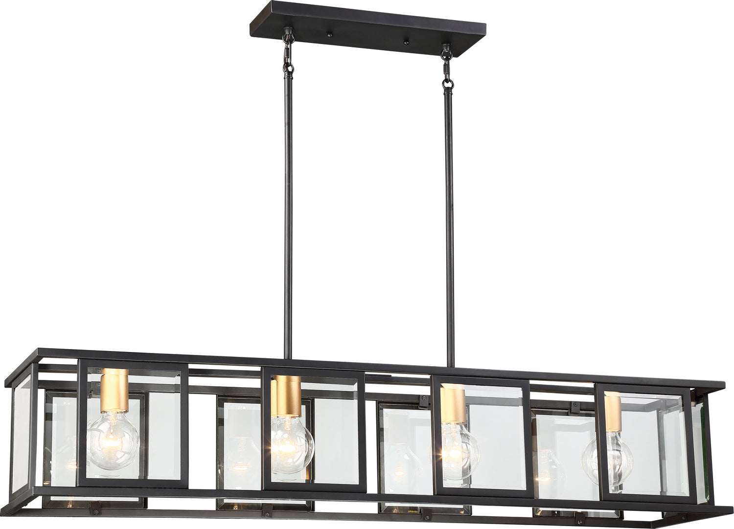 Nuvo Lighting - 60-6417 - Four Light Trestle - Payne - Midnight Bronze