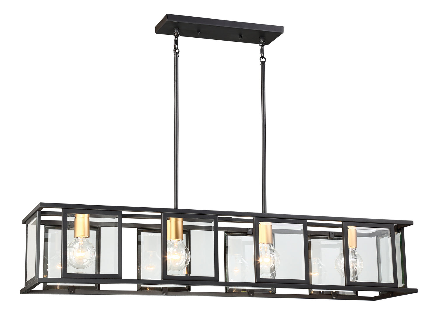 Nuvo Lighting - 60-6417 - Four Light Trestle - Payne - Midnight Bronze