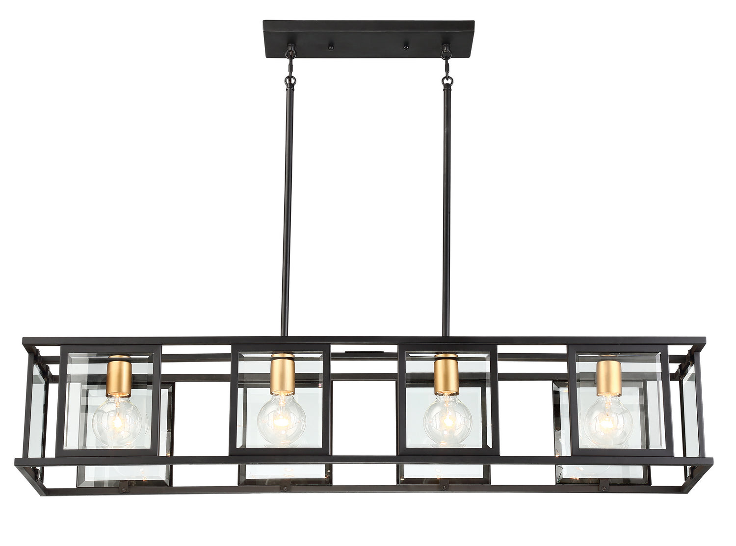 Nuvo Lighting - 60-6417 - Four Light Trestle - Payne - Midnight Bronze