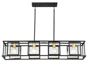 Nuvo Lighting - 60-6417 - Four Light Trestle - Payne - Midnight Bronze