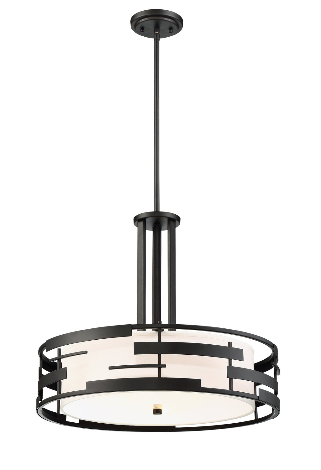 Nuvo Lighting - 60-6435 - Three Light Pendant - Lansing - Midnight Bronze