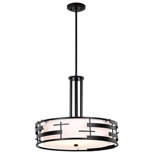 Nuvo Lighting - 60-6435 - Three Light Pendant - Lansing - Midnight Bronze