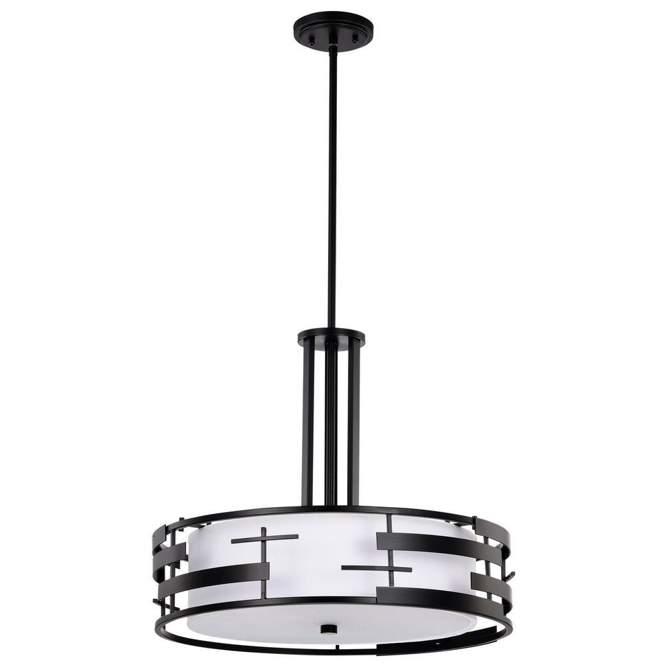 Nuvo Lighting - 60-6435 - Three Light Pendant - Lansing - Midnight Bronze