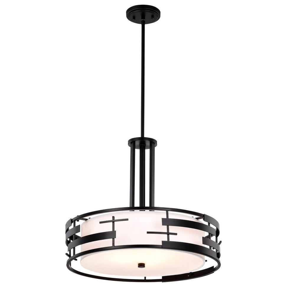 Nuvo Lighting - 60-6435 - Three Light Pendant - Lansing - Midnight Bronze