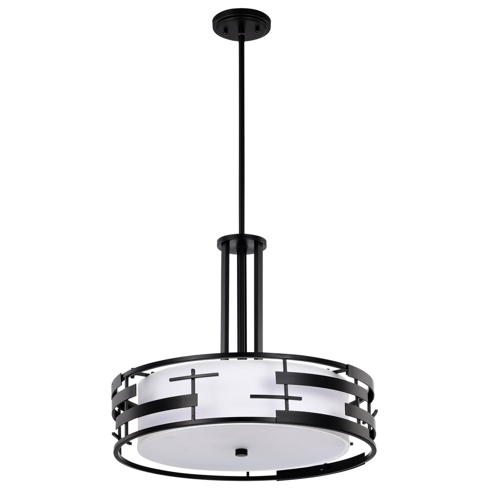 Nuvo Lighting - 60-6435 - Three Light Pendant - Lansing - Midnight Bronze