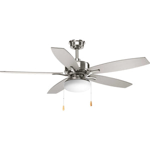 Progress Lighting - P2552-09 - 52"Ceiling Fan - Billows - Brushed Nickel