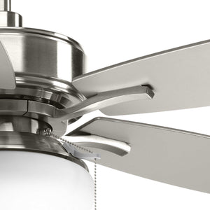 Progress Lighting - P2552-09 - 52"Ceiling Fan - Billows - Brushed Nickel