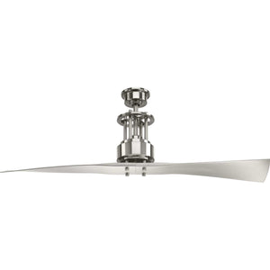 Progress Lighting - P2570-09 - 56"Ceiling Fan - Spades - Brushed Nickel