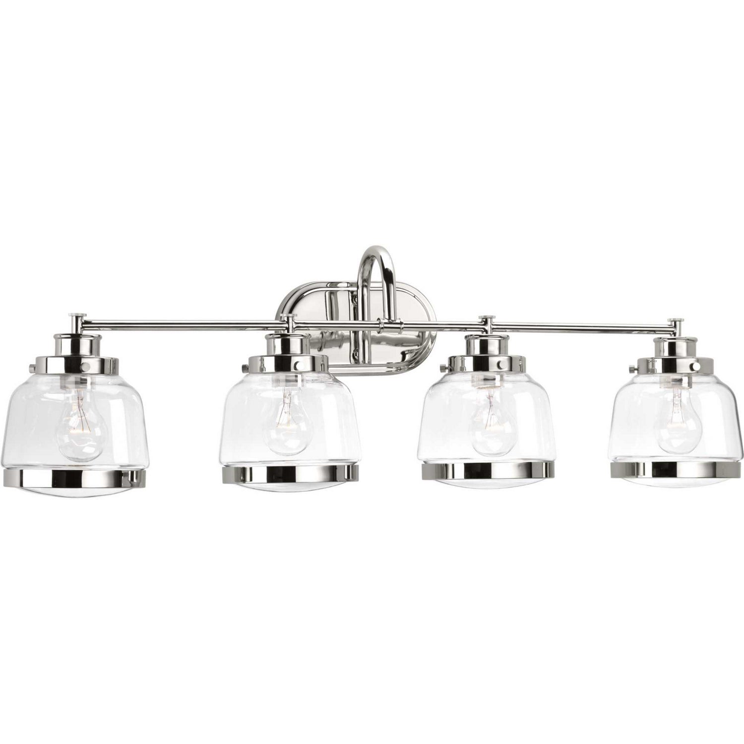 Progress Lighting - P300083-104 - Four Light Bath - Judson - Polished Nickel