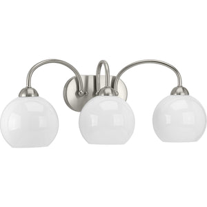 Progress Lighting - P300086-009 - Three Light Bath - Carisa - Brushed Nickel