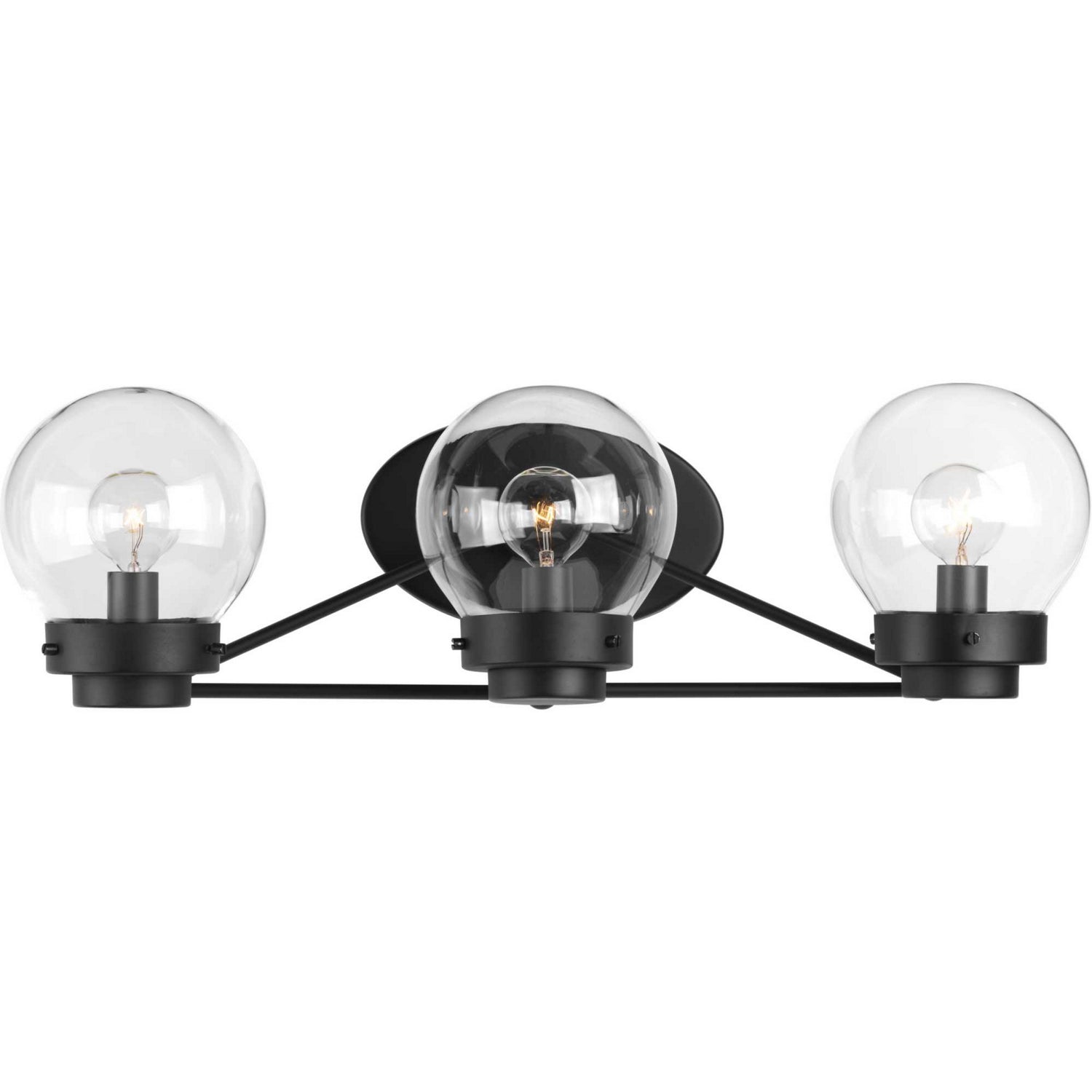 Progress Lighting - P300114-031 - Three Light Bath - Spatial - Black