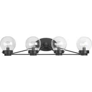 Progress Lighting - P300115-031 - Four Light Bath - Spatial - Black