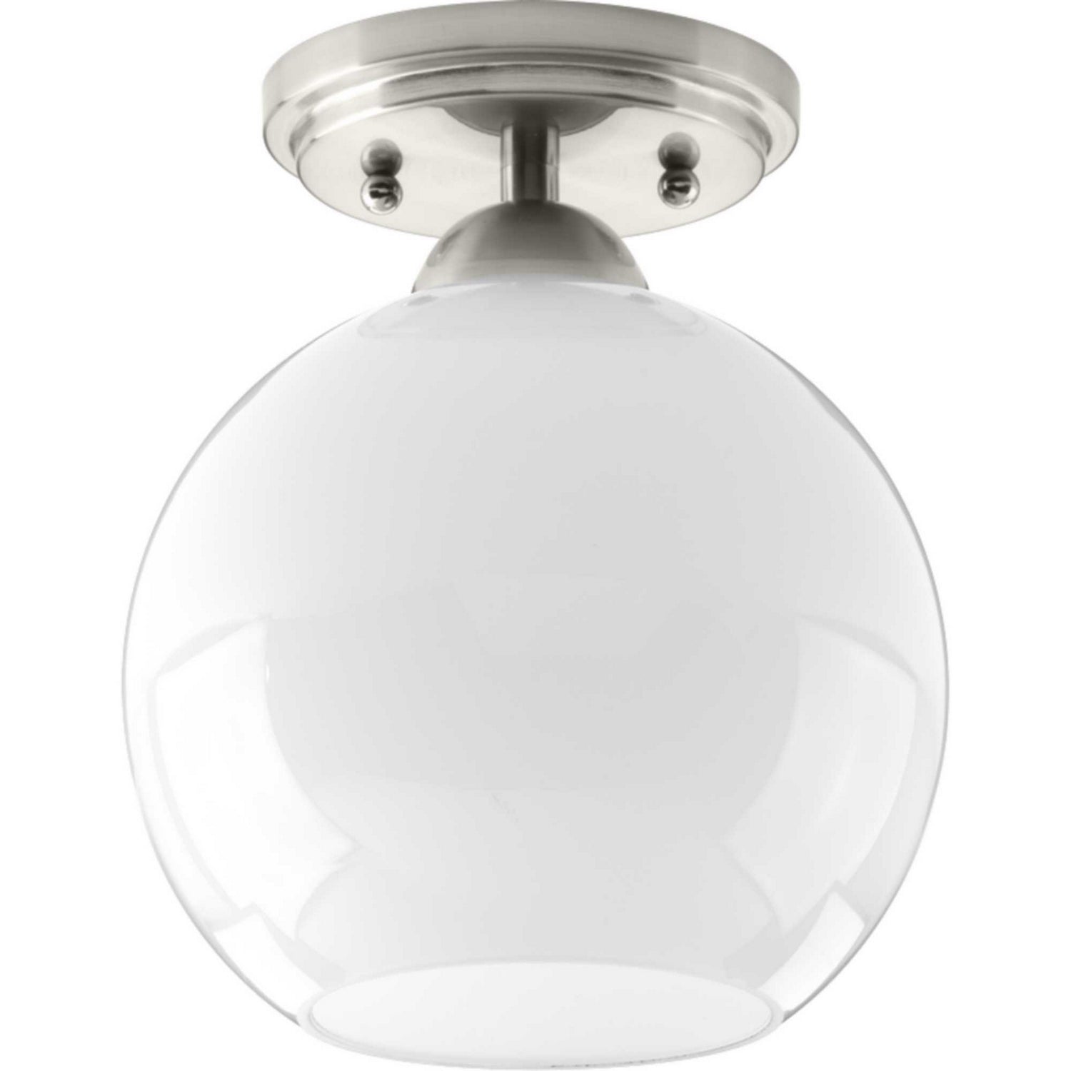 Progress Lighting - P350075-009 - One Light Flush Mount - Carisa - Brushed Nickel