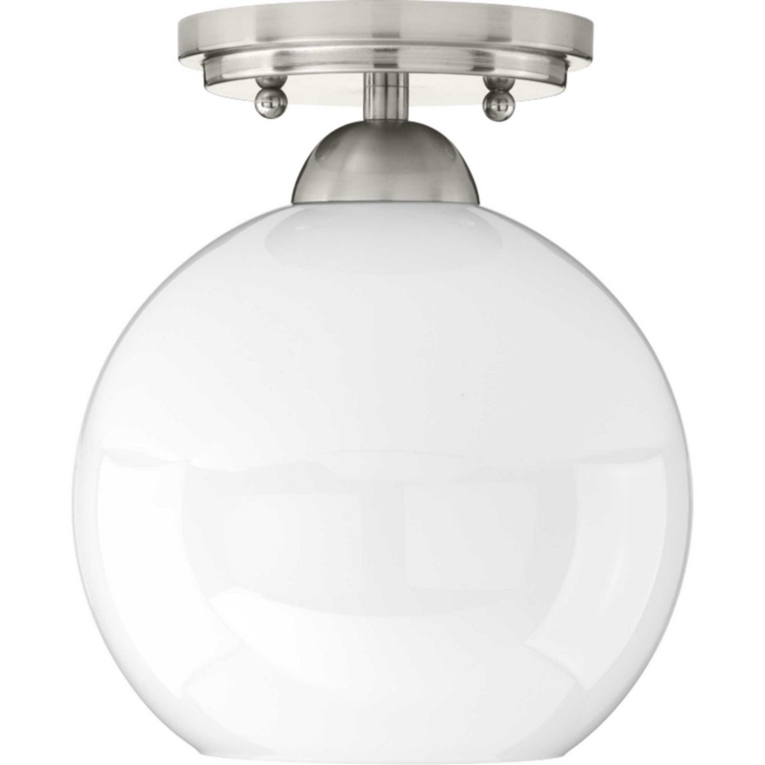 Progress Lighting - P350075-009 - One Light Flush Mount - Carisa - Brushed Nickel