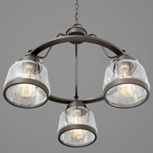 Progress Lighting - P400057-020 - Three Light Chandelier - Judson - Antique Bronze