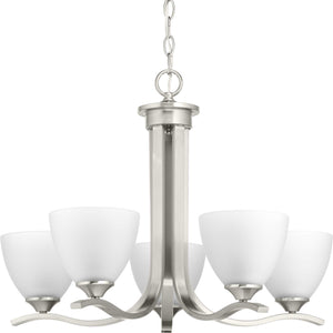 Progress Lighting - P400063-009 - Five Light Chandelier - Laird - Brushed Nickel