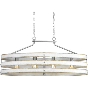 Progress Lighting - P400097-141 - Four Light Island Pendant - Gulliver - Galvanized Finish