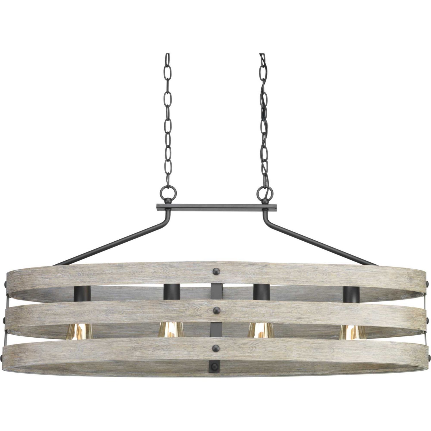 Progress Lighting - P400097-143 - Four Light Island Pendant - Gulliver - Graphite