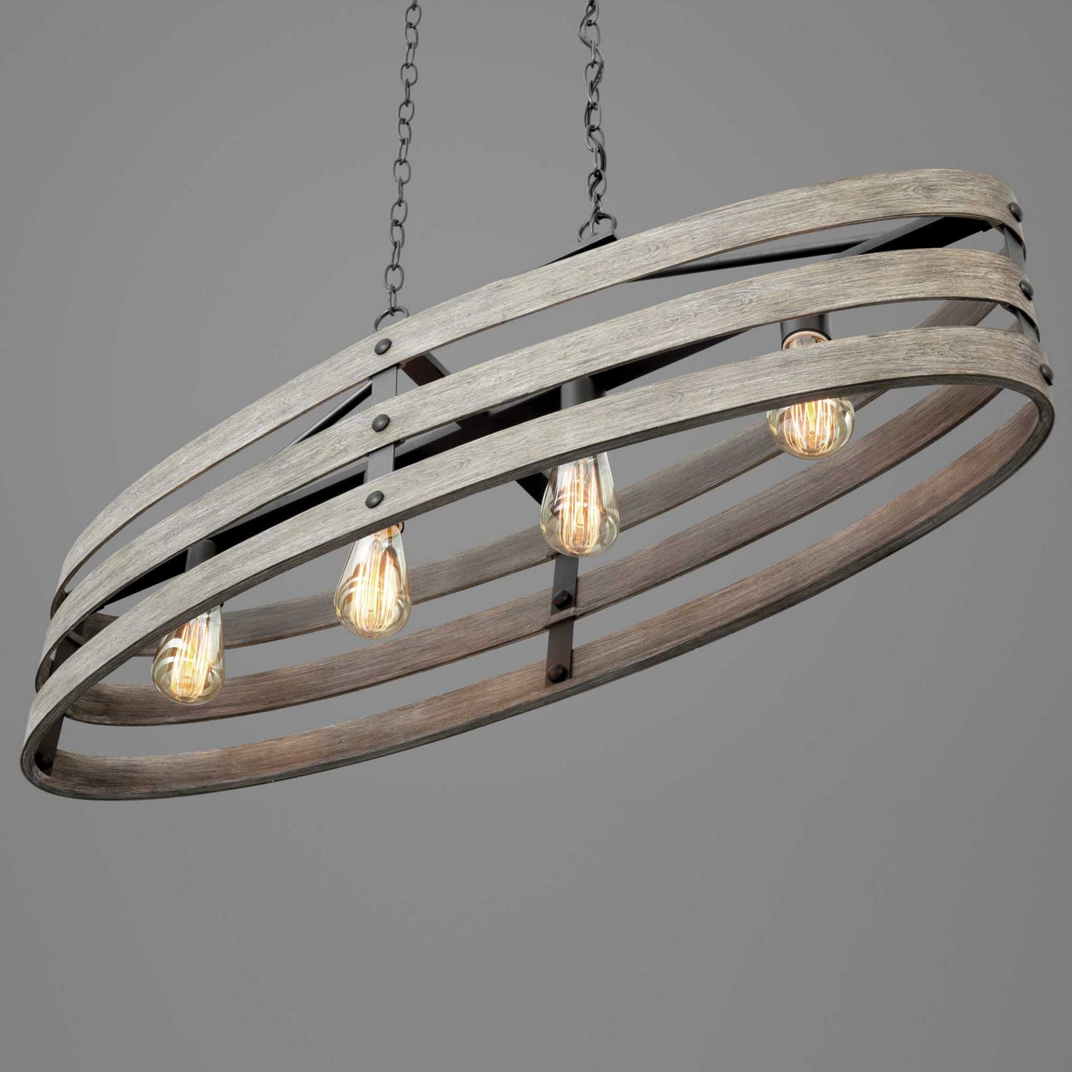 Progress Lighting - P400097-143 - Four Light Island Pendant - Gulliver - Graphite