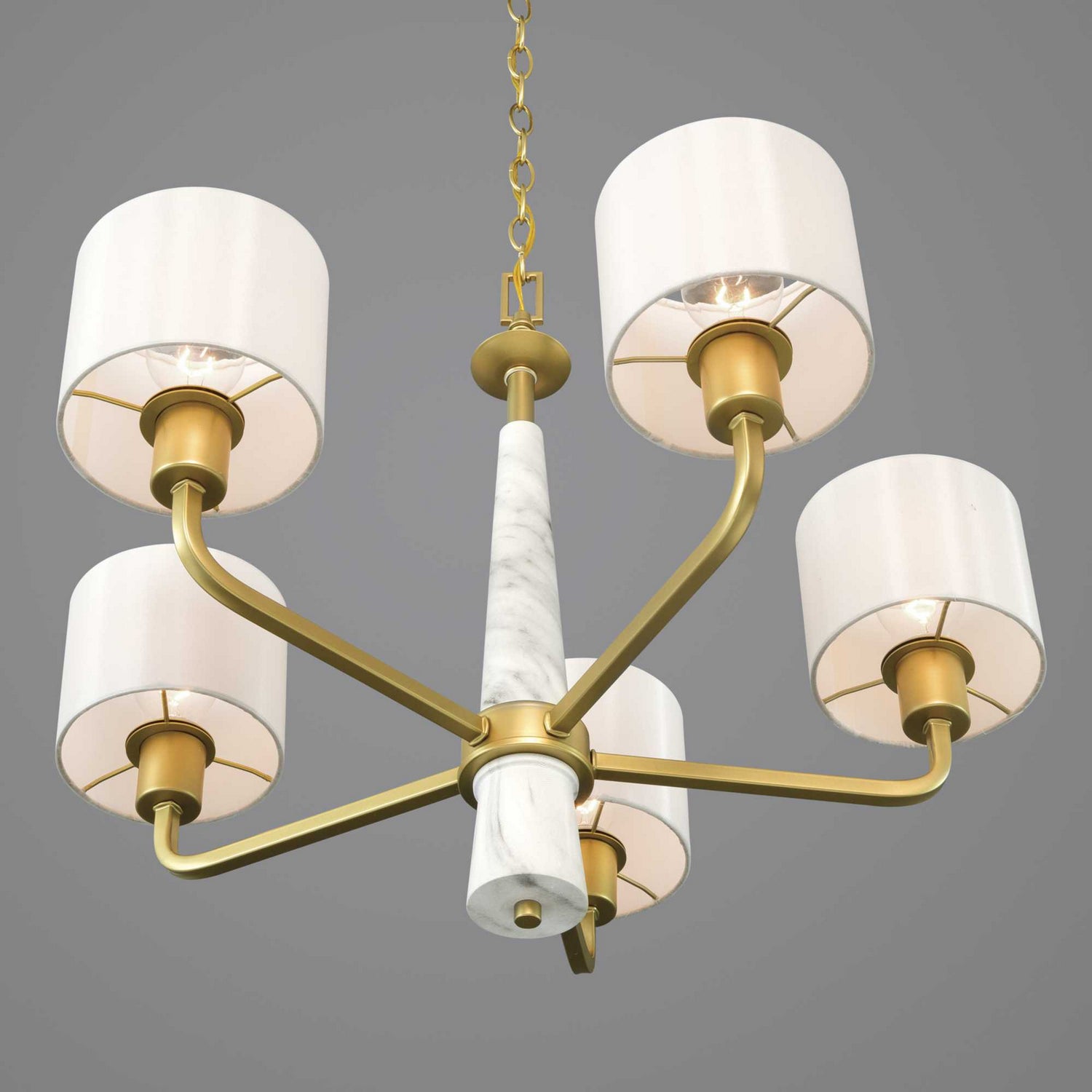 Progress Lighting - P400098-078 - Five Light Chandelier - Palacio - Vintage Gold