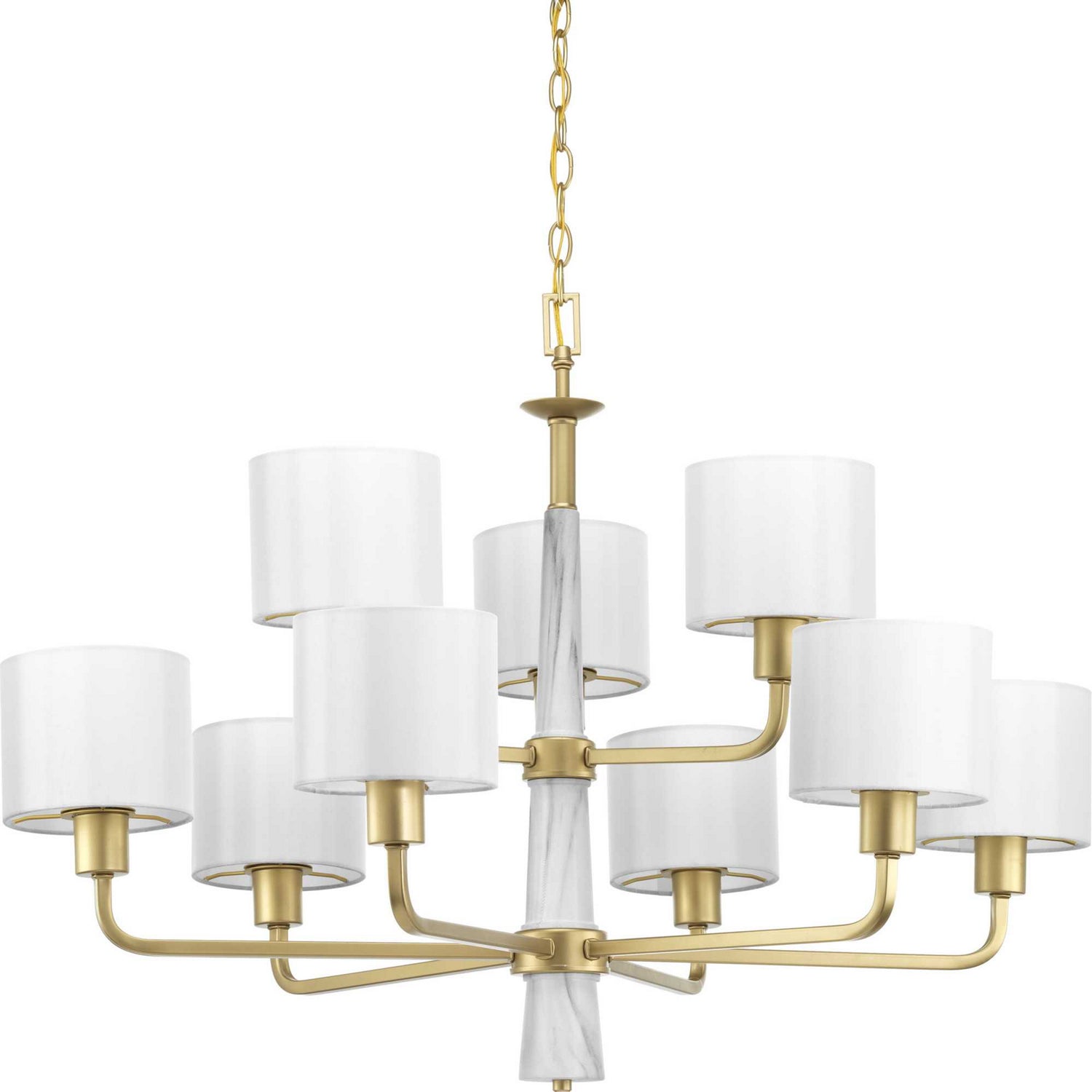 Progress Lighting - P400099-078 - Nine Light Chandelier - Palacio - Vintage Gold