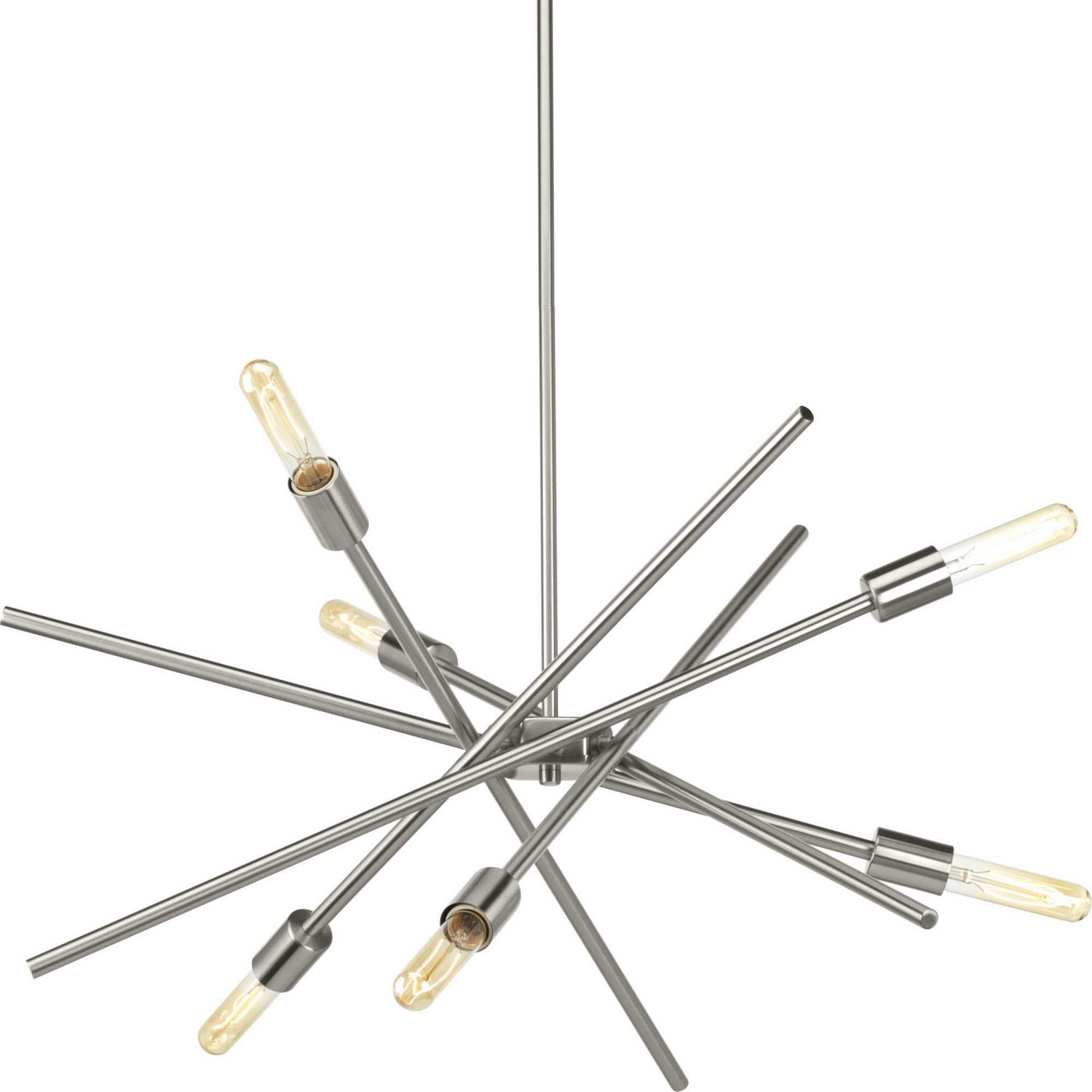 Progress Lighting - P400108-009 - Six Light Chandelier - Astra - Brushed Nickel