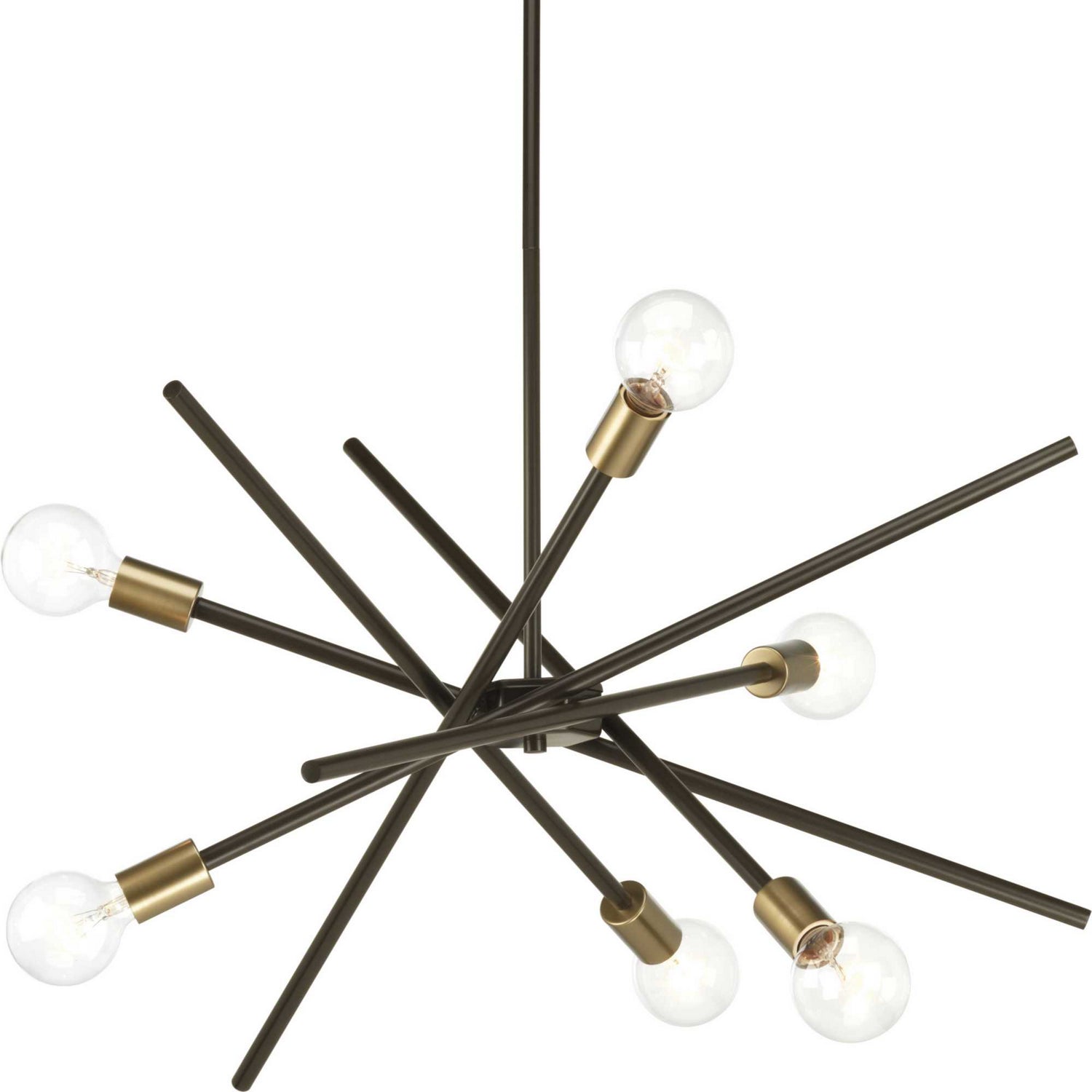 Progress Lighting - P400108-020 - Six Light Chandelier - Astra - Antique Bronze