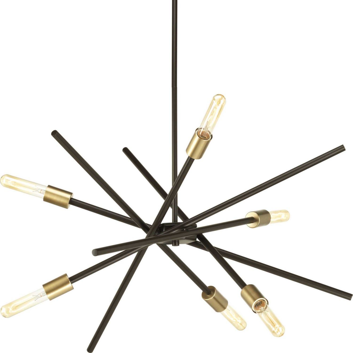 Progress Lighting - P400108-020 - Six Light Chandelier - Astra - Antique Bronze