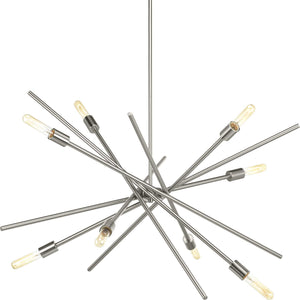 Progress Lighting - P400109-009 - Eight Light Chandelier - Astra - Brushed Nickel