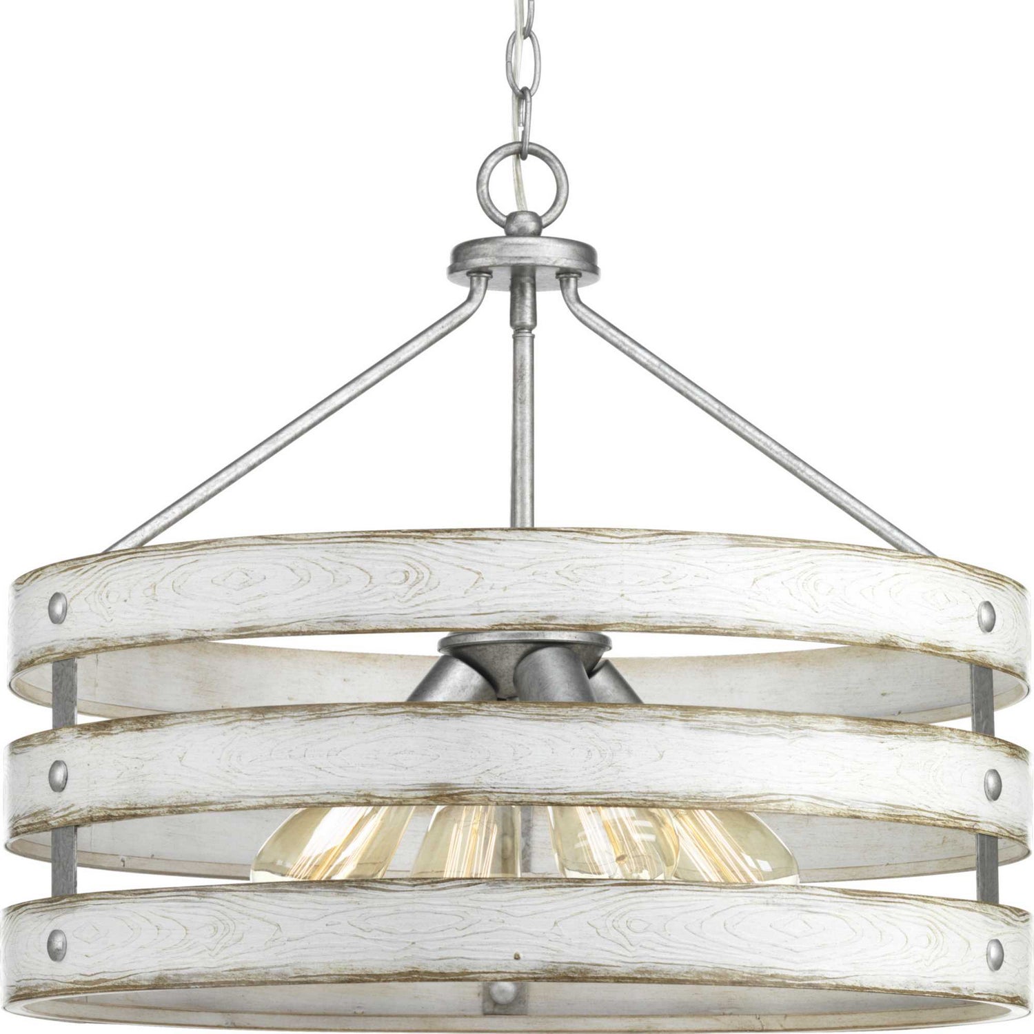 Progress Lighting - P500023-141 - Four Light Pendant - Gulliver - Galvanized Finish