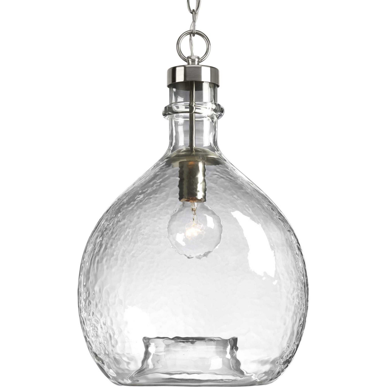 Progress Lighting - P500064-009 - One Light Pendant - Zin - Brushed Nickel