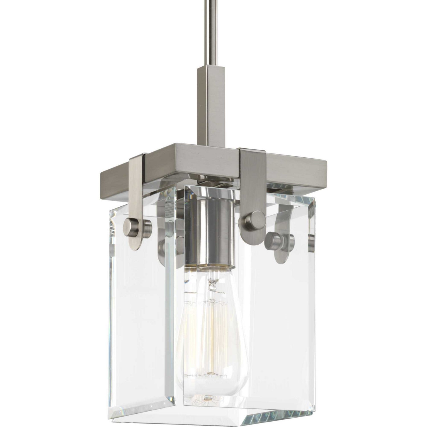 Progress Lighting - P500073-009 - One Light Mini Pendant - Glayse - Brushed Nickel