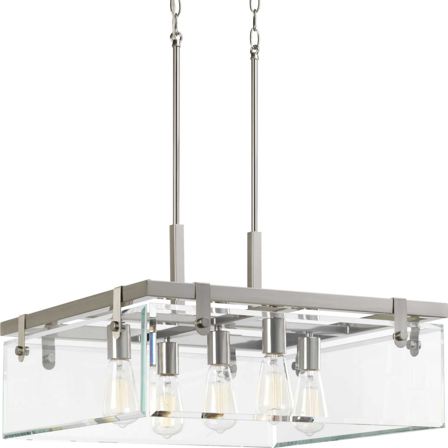 Progress Lighting - P500074-009 - Five Light Pendant - Glayse - Brushed Nickel