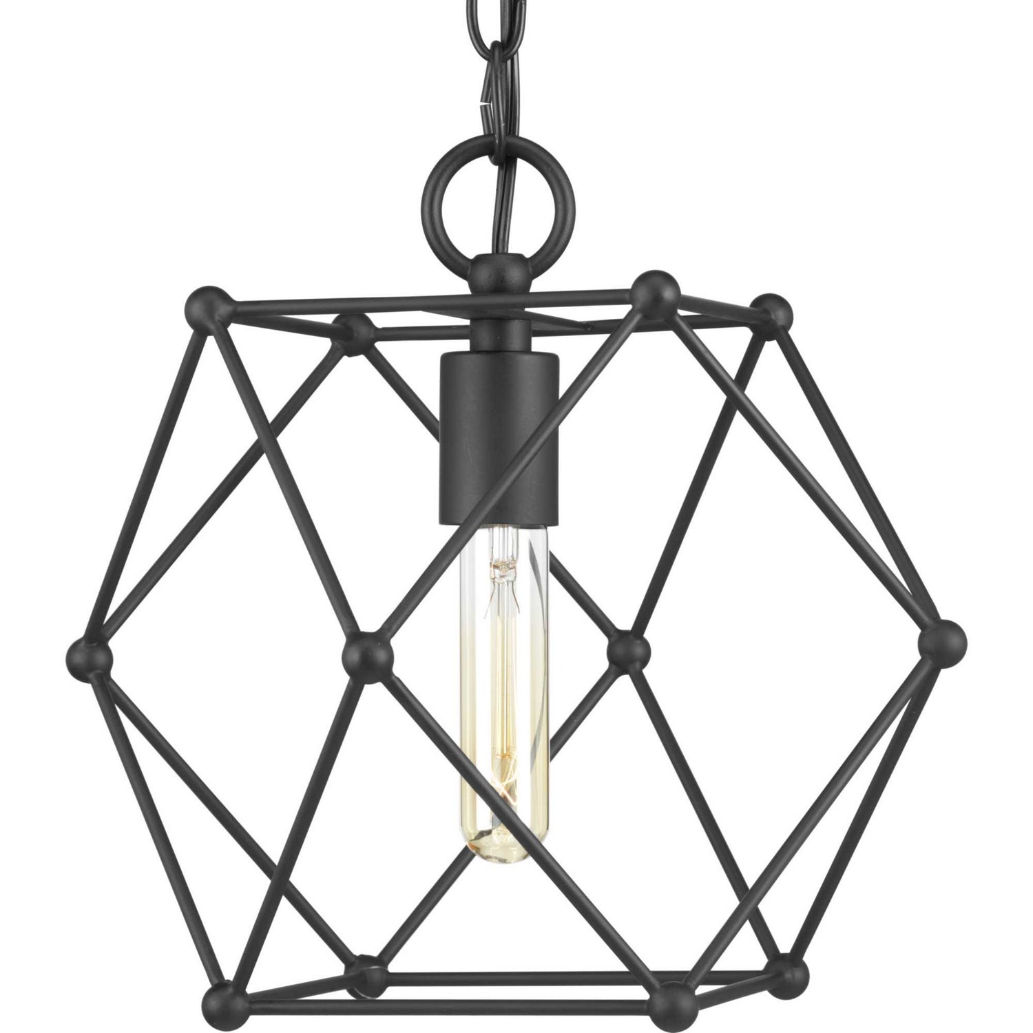 Progress Lighting - P500082-031 - One Light Mini Pendant - Spatial - Black