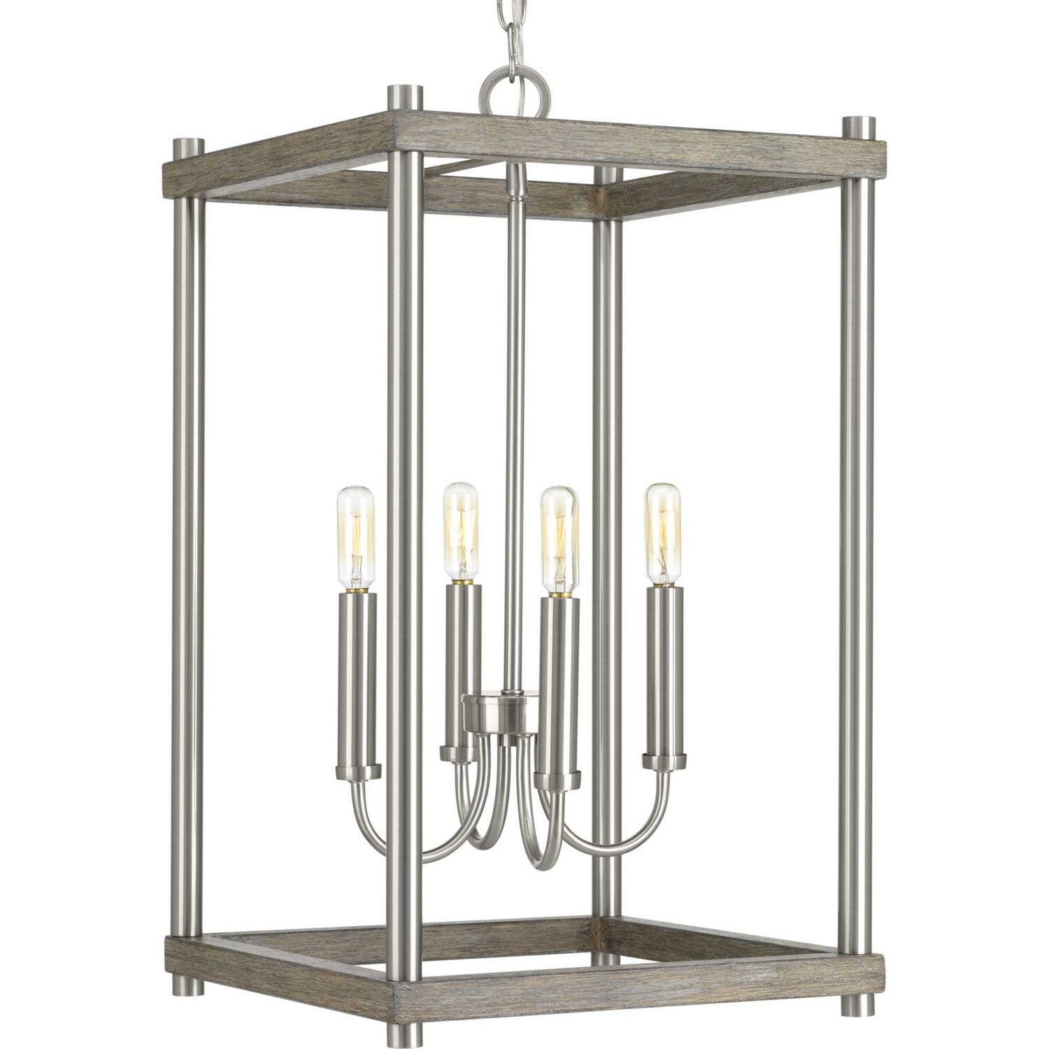 Progress Lighting - P500088-009 - Four Light Pendant - Fontayne - Brushed Nickel