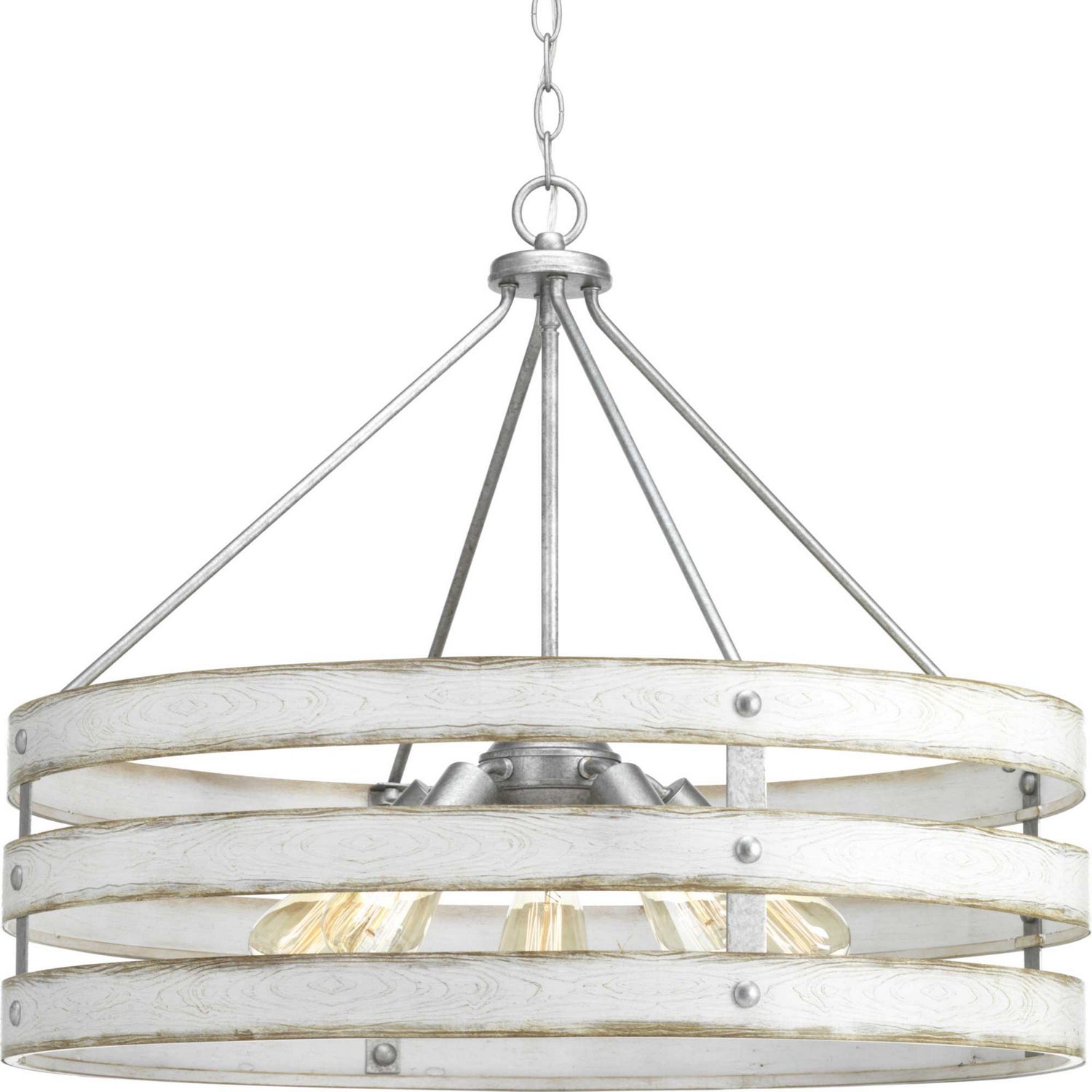 Progress Lighting - P500090-141 - Five Light Pendant - Gulliver - Galvanized Finish