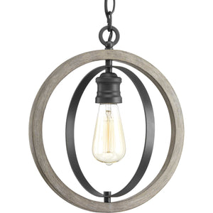 Progress Lighting - P500092-143 - One Light Mini Pendant - Conestee - Graphite